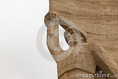 Memorial to Soviet soldiers on Zaisan Tolgoi fragment. Editorial Stock Photo