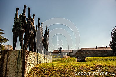 Memorial for the victims of the NS Regime in Mauthausen Editorial Stock Photo
