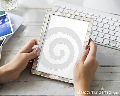 Memories Photograph View Frame Image Concept Stock Photo