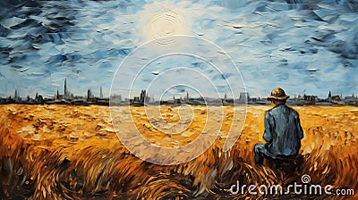 Memories Of Van Gogh In The Painting Memories Of Brabant Stock Photo