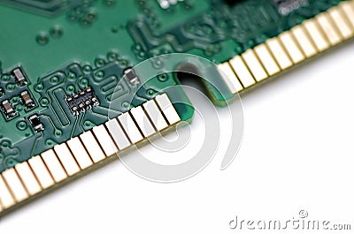 Memory Board of Personal Computer Stock Photo