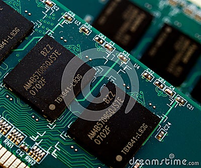 Memory chip Stock Photo