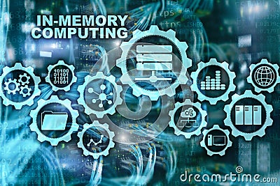 In-Memory Computing. Technology Calculations Concept. High-Performance Analytic Appliance. Stock Photo