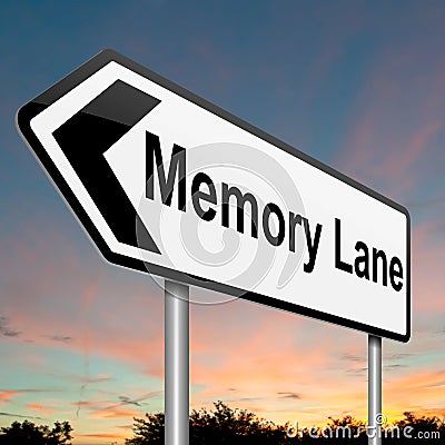 Memory lane concept. Stock Photo