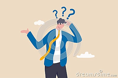 Memory loss, forget things to do or dementia cannot remember anything, confusing brain problem or cognitive illness concept, Vector Illustration
