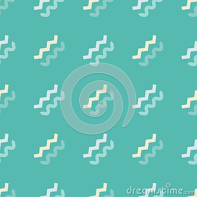 Memphis seamless pattern. Geometric seamless pattern in 80s style. Retro motif. Stock Photo