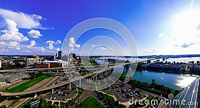 Memphis& x27;s Beautiful Mississippi river Stock Photo