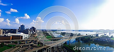 Memphis& x27;s Beautiful Mississippi river Stock Photo