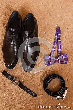 Men accessories Stock Photo