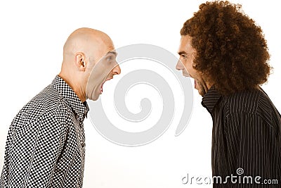 Men arguing Stock Photo