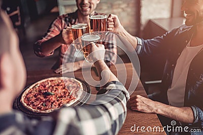 Men in bar Stock Photo