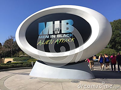 Men in Black Ride, Universal Studios Orlando, Florida Editorial Stock Photo