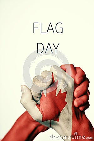 Flag Day of Canada Stock Photo
