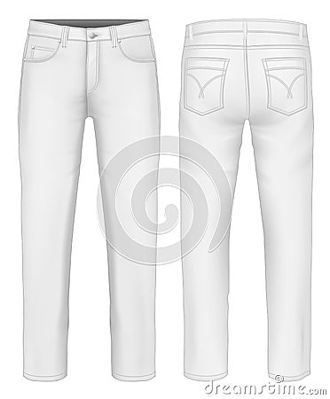 Men jeans Vector Illustration