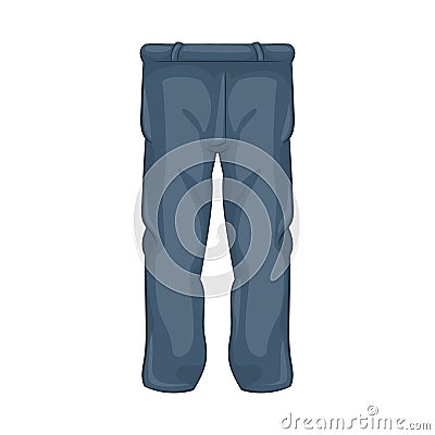 Men pants icon, cartoon style Vector Illustration