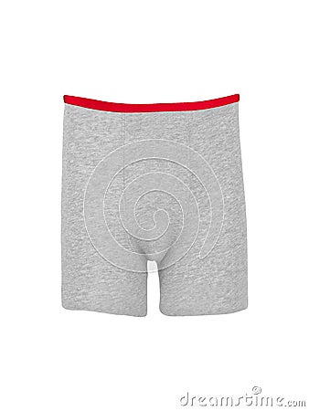 Men`s Boxer briefs isolated on a white Stock Photo