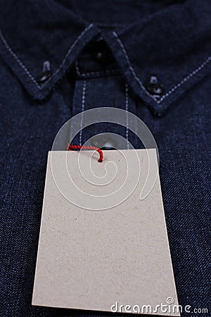 Men's denim shirt Stock Photo