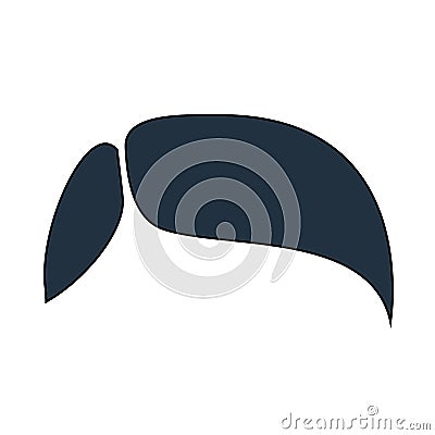 Men`s Hairstyle Icon Vector Illustration