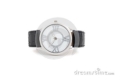 Silver Watch Stock Photo
