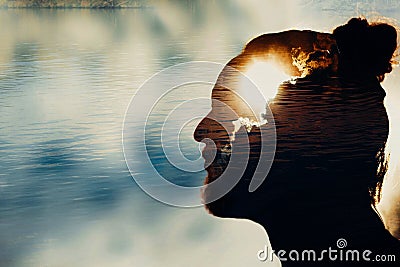 Men`s mental health concept Stock Photo