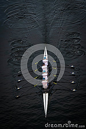 Men`s Quadruple Scull Editorial Stock Photo