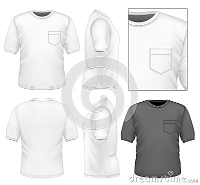 Men's t-shirt design template Vector Illustration