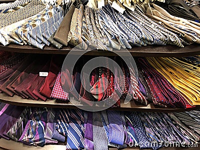 Mens Ties For Sale. Editorial Stock Photo