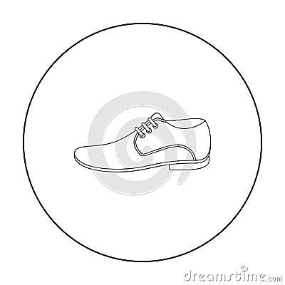 Men Shoes icon of vector illustration for web and mobile Vector Illustration