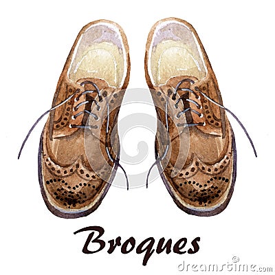 Men shoes Cartoon Illustration