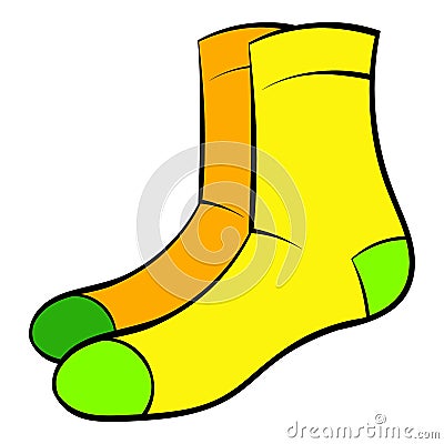 Men socks icon cartoon Vector Illustration