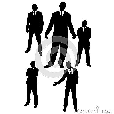 Men in suits. Vector Illustration