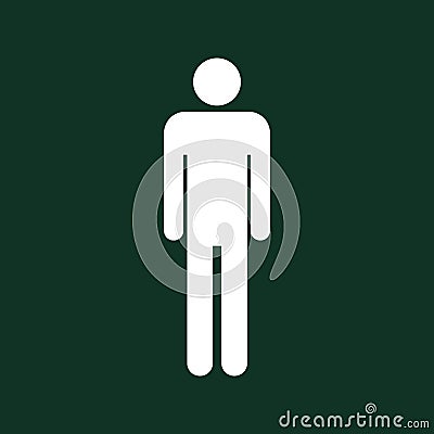Men toilet sign for the door Stock Photo
