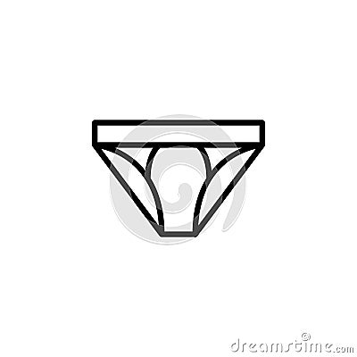 Men underwear Icon with line style. fashion icon Vector Illustration