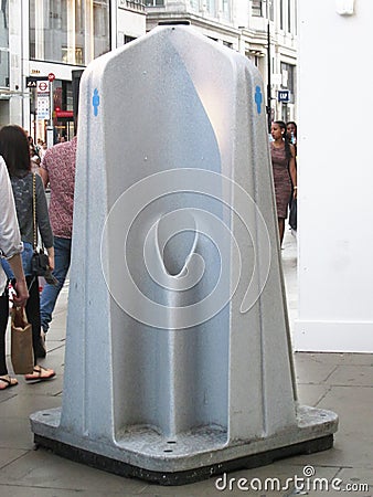 Men urinals public area Editorial Stock Photo