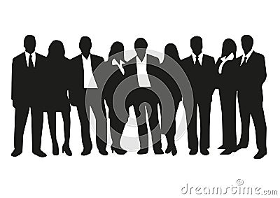 Men and Women in business suit e tie Stock Photo