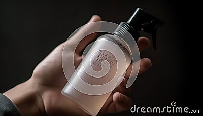 Men and women holding moisturizer for healthy skin generated by AI Stock Photo