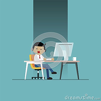 Call center Vector Illustration