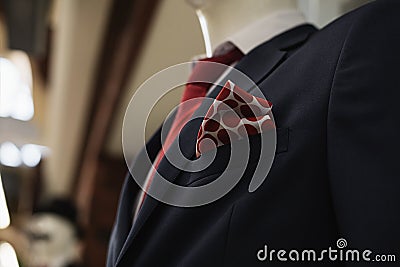 Men& x27;s classic suit Stock Photo