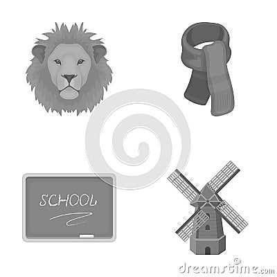 Menagerie, education and other monochrome icon in cartoon style.clothing, agriculture icons in set collection. Vector Illustration