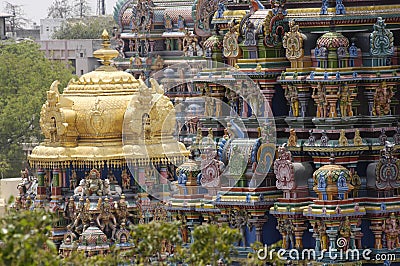 Menakshi Temple Madurai Stock Photo