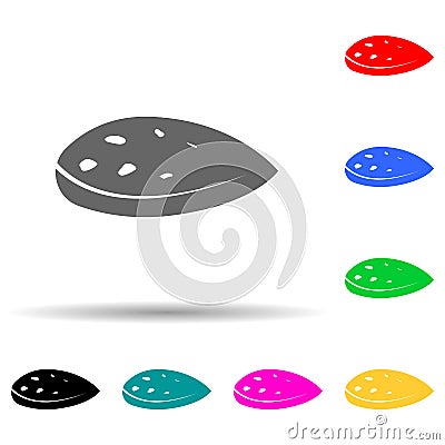 mendal multi color style icon. Simple glyph, flat vector of nuts icons for ui and ux, website or mobile application Stock Photo