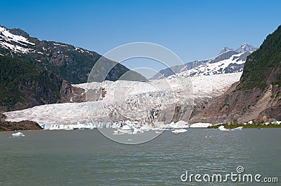 Mendenhall Glacier, Alaska Stock Photo