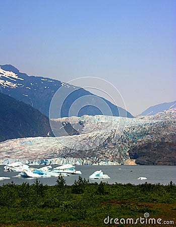 Mendenhall Glacier, Alaska Stock Photo