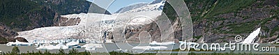 Mendenhall Glacier, Alaska Panorama Stock Photo