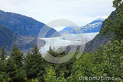 Mendenhall Glacier Editorial Stock Photo