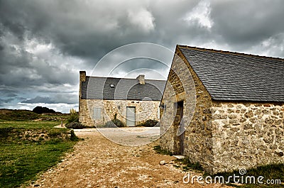 Meneham village, Kerlouan, Finistere, Brittany Bretagne, France Stock Photo