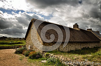 Meneham village, Kerlouan, Finistere, Brittany Bretagne, France Stock Photo