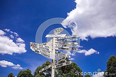 Menengai Crater View Point calderas Landscapes Mountains Nature Travel Great Rift Valley Nakuru City County Kenya East Africa Stock Photo