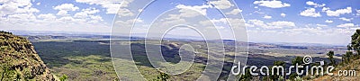 Menengai Crater View Point calderas Landscapes Mountains Nature Travel Great Rift Valley Nakuru City County Kenya East Africa Stock Photo