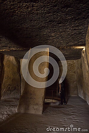 The Dolmen of Menga 3500 BC Editorial Stock Photo